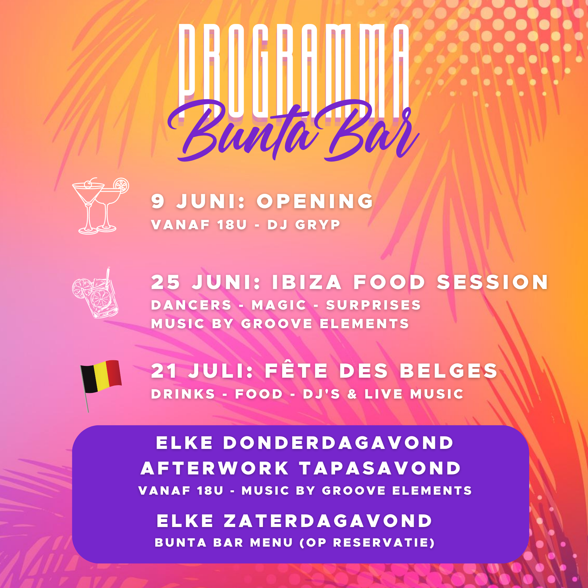 Bunta Bar juni - juli 2023